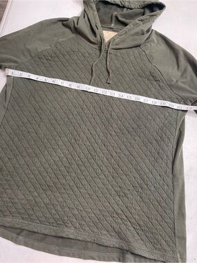 Ascend women’s xl  Quilted Hoodie Sweatshirt - Olive